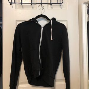 H&M black zip up hoodie